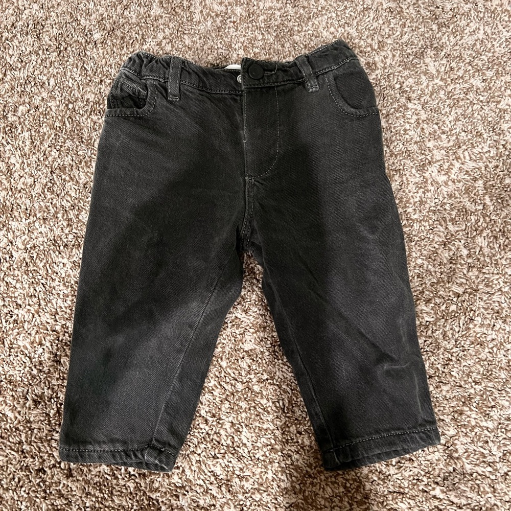 Zara Black Straight Fit Jeans